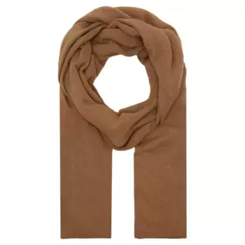 Пуховый шарф с добавлением шерсти Marella, коричневый