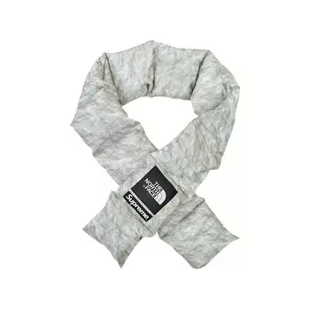 Пуховый шарф Supreme x The North Face 700 с наполнением, цвет Бумажный принт