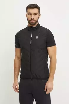 Пуховый жилет Ea7 Emporio Armani, черный