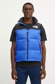 Пуховый жилет Nuptse 1996 года в стиле ретро The North Face, синий