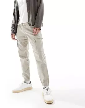 Pull&Bear – брюки карго каменного цвета