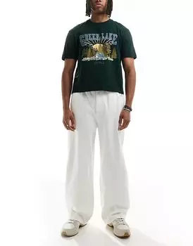 Pull&Bear мешковатые джинсы цвета экрю