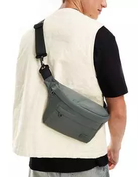 Pull&Bear – Серая поясная сумка из нейлона