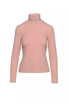 Pull saumon Manches longues et col polo Conquista, розовый