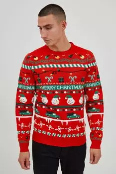 Пуловер 11 Project Strick, красный