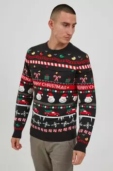 Пуловер 11 Project Strick, синий