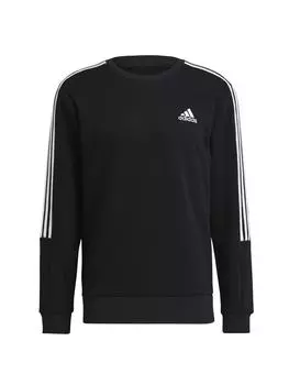 Пуловер adidas Pullover 3 Streifen Design, черный
