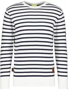 Пуловер alife and kickin Valentinak Knit, белый