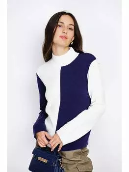 Пуловер ASSUILI, цвет dunkelblau/wei