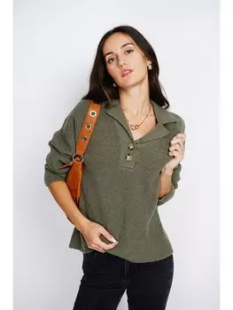 Пуловер ASSUILI Kaschmir-Pullover, хаки