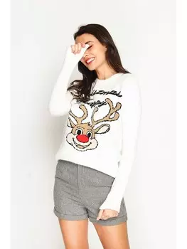 Пуловер ASSUILI Pullover, белый