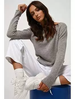 Пуловер AUTHENTIC CASHMERE Kaschmir-Pullover Criou, серый