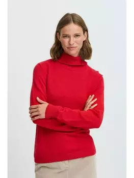Пуловер b.young Rollkragenpullover BYMANINA ROLLNECK 20813906 Klassischer Rollkragenpullover, красный