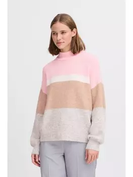 Пуловер b.young Rollkragenpullover, розовый