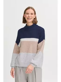 Пуловер b.young Rollkragenpullover, синий