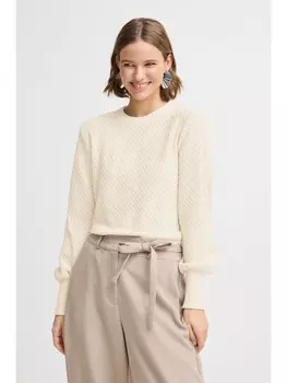 Пуловер b.young Strickpullover, белый