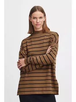 Пуловер b.young Strickpullover BYMMMORLA LOOSE TURTLENECK - 20815304 modischer Langarmpullover, зеленый