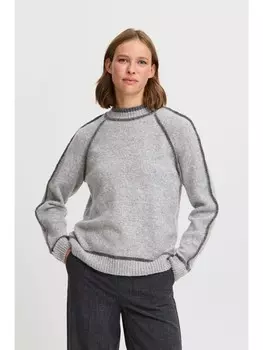 Пуловер b.young Strickpullover BYNINNA W. TURTLENECK - 20815681, серый