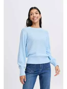 Пуловер b.young Strickpullover, синий