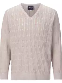 Пуловер BABISTA вязаный, бежевый