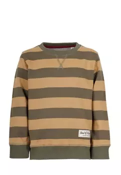 Пуловер Band of Rascals Sweat Striped, цвет olive caramel
