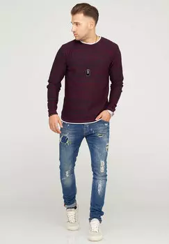 Пуловер behype TAAVI, бордо