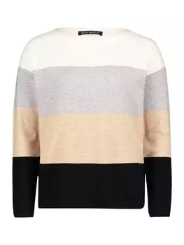 Пуловер Betty Barclay Feinstrickpullover mit Color Blocking, цвет Patch Beige/Black