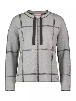 Пуловер Betty Barclay Strick kariert, цвет patch grey/grey