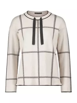 Пуловер Betty Barclay Strick kariert, цвет patch beige/grey