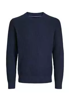 Пуловер blaliam вязаный свитер r-neck Jack & Jones, синий