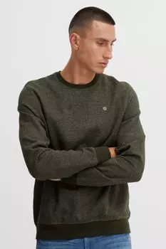 Пуловер BLEND Rundhals, зеленый