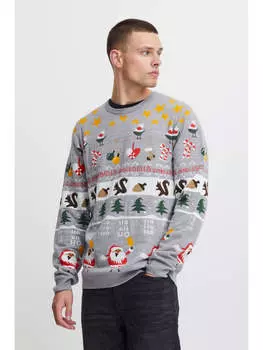 Пуловер BLEND, серый