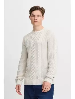 Пуловер BLEND Strick, белый