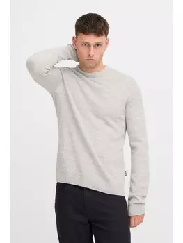 Пуловер BLEND Strick, цвет mittelgrau