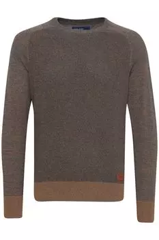 Пуловер BLEND Strick, коричневый