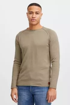 Пуловер BLEND Strick, коричневый