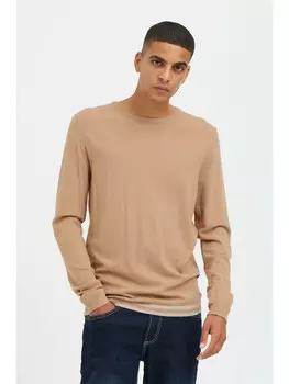 Пуловер BLEND Strick, коричневый