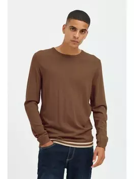 Пуловер BLEND Strick, коричневый