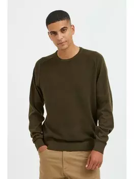 Пуловер BLEND Strick, оливковый