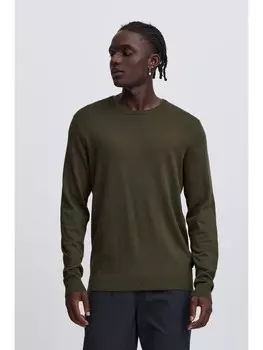 Пуловер BLEND Strick, оливковый