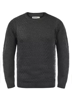 Пуловер BLEND Strick, серый