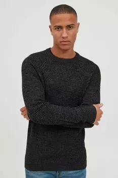 Пуловер BLEND Strick, серый