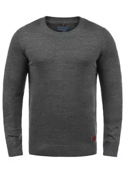 Пуловер BLEND Strick, серый