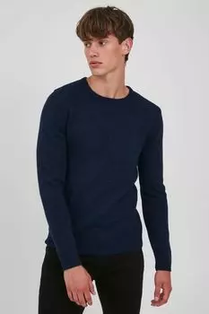 Пуловер BLEND Strick, синий