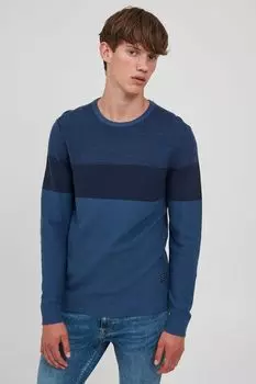 Пуловер BLEND Strick, синий