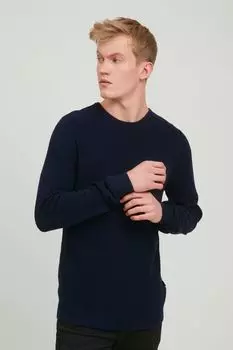 Пуловер BLEND Strick, синий