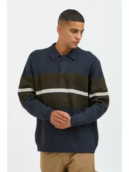 Пуловер BLEND Strick, синий