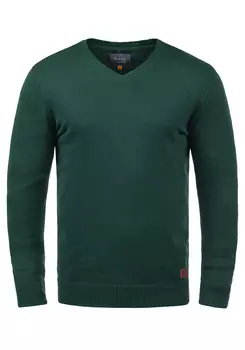 Пуловер BLEND Strick, зеленый