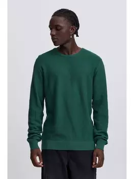 Пуловер BLEND Strick, зеленый