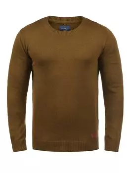 Пуловер BLEND Strickpullover BHLars 20703347ME Strickpulli mit aufgestickten Ellenbogenpatches, желтый